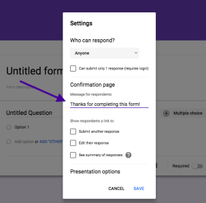 Google Forms