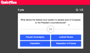 quizalize question