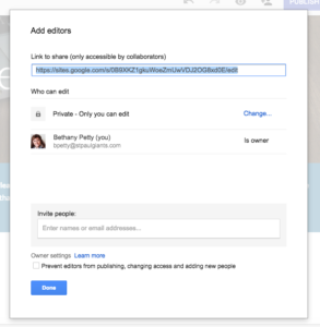 New Google Sites