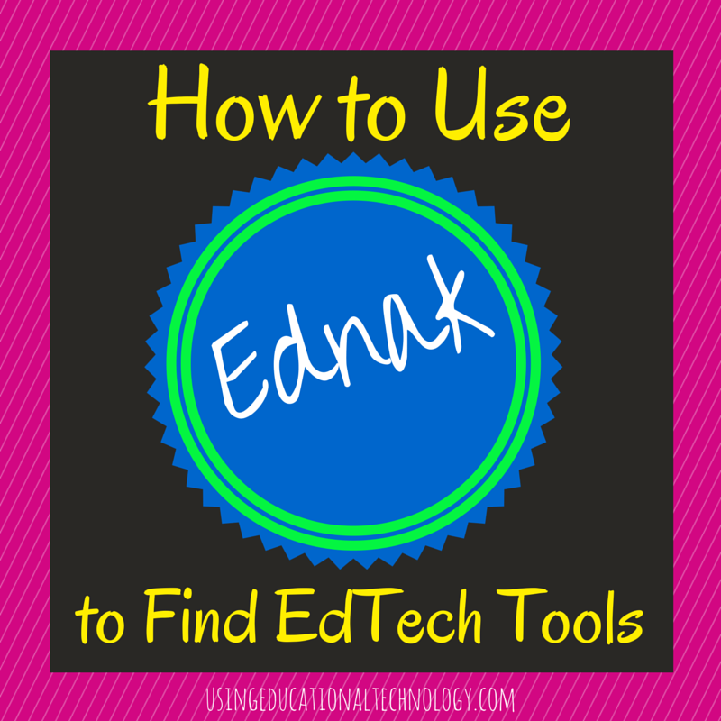 Find Great Educational Technology Tools with Ednak