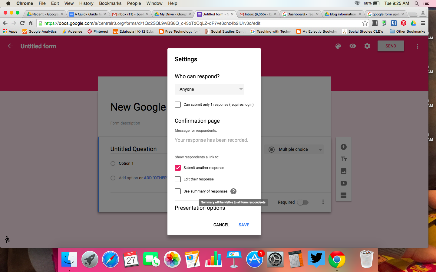 Great Update to Google Forms