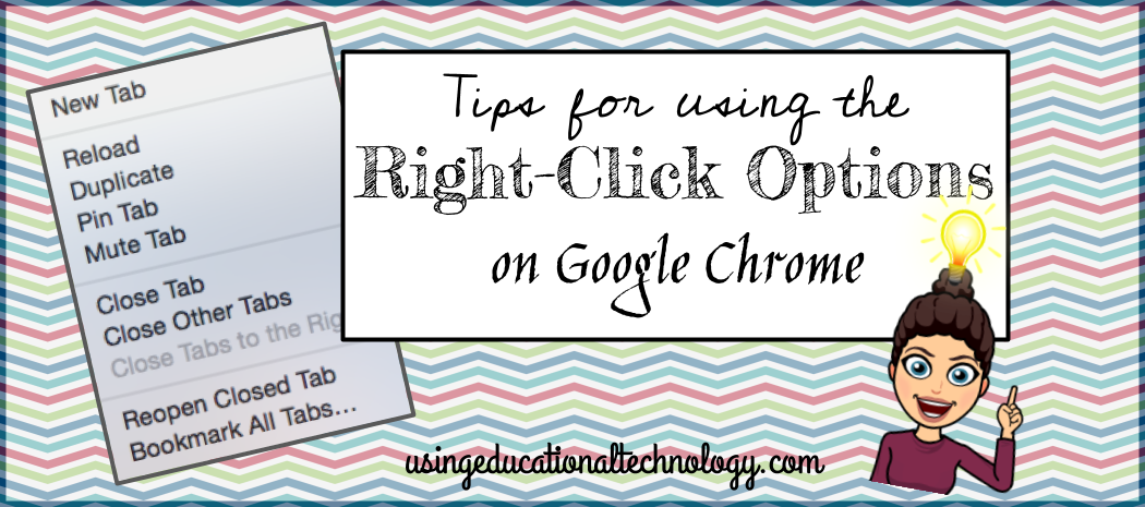 Right-Click Options for Chrome Tabs